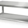 Nerezový pracovný stôl  - 180 x 60 cm - so základnou policou ATK186 - Image 4