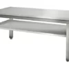 Nerezový pracovný stôl  - 180 x 60 cm - so základnou policou ATK186 - Image 3