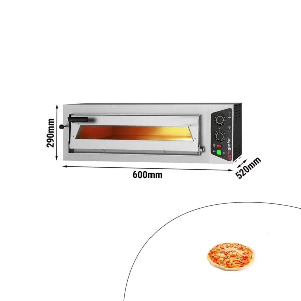 Elektrická pec na pizzu - 1x 35cm - manuálna
