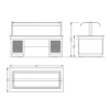 Bufetový pult - s Bain Marie - 1600mm - s LED osvetlením - pre 4x GN 1/1 - Image 7