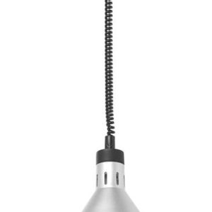 Lampa na ohrev jedál – závesná, kužeľová, HENDI, Čierna, 230V/250W, ø275x(H)250mm