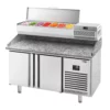 Chladiaci stôl na pizzu PREMIUM PLUS - 1783x800mm - s 2 dvierkami - vrátane chladiacej vitríny - 7x GN 1/4 - Image 10