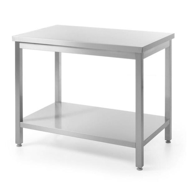 Samostatný stôl s policou – montovaný, hĺbka 600 mm, HENDI, Kitchen Line, 1000x600x(H)850mm - Image 3