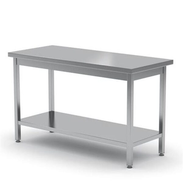 Samostatný stôl s policou – montovaný, hĺbka 600 mm, HENDI, Kitchen Line, 1000x600x(H)850mm - Image 5