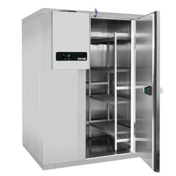 Stainless steel freezer cell - 1800x1800mm - 4.30m3- incl. freezer unit & slats - Image 11