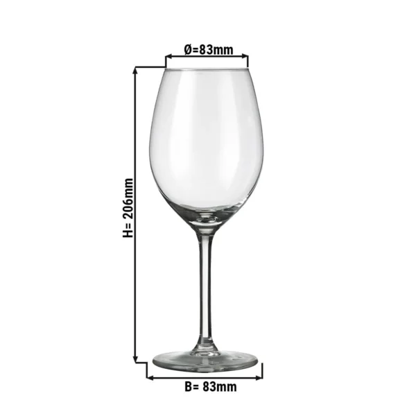 (12 kusov) pohár na víno - ESPRIT - 410 ml - priehľadný - Image 2