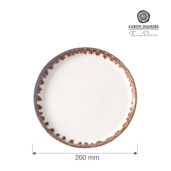 Vanilkový plochý tanier, 260 mm - Image 2