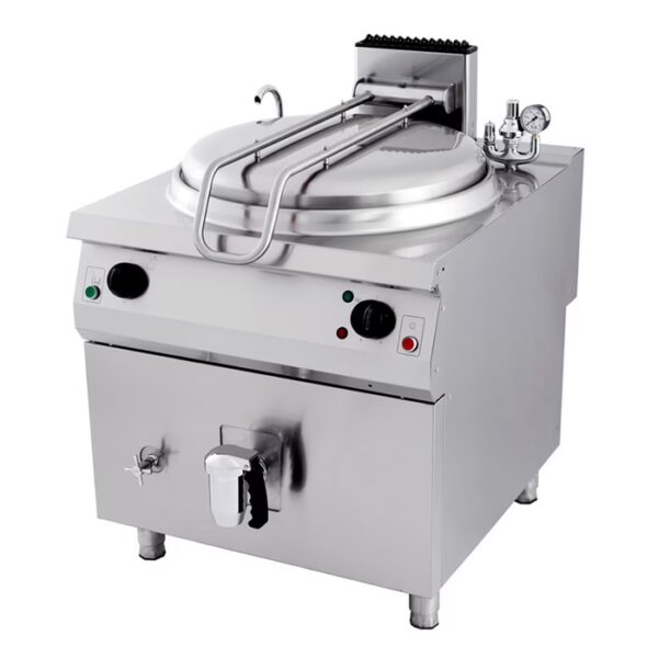 Prémiová varná panvica / kotol – 120 l – nepriama – hĺbka 90 cm – elektrická
